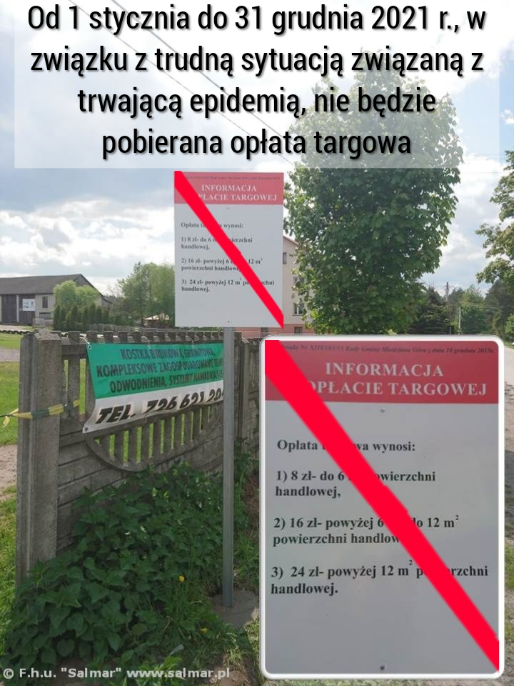 F.H.U.Salmar Prywatna Giełda Miedziana Góra regulamin 2020r. ogłoszony stan zagrożenia epidemicznego coronavirus